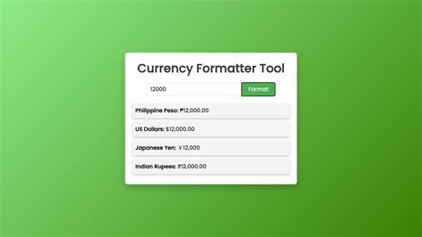 Currency Format in JavaScript に対する画像結果