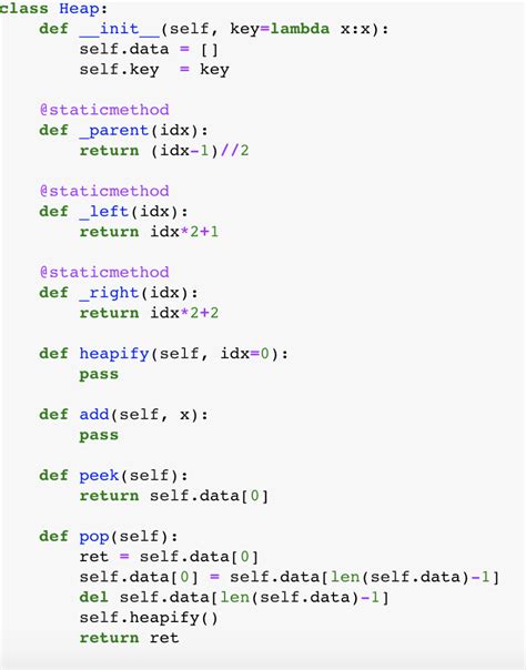 Image result for Heap in Python Code without in Built Function