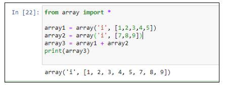 Array Data Structure Inpython に対する画像結果