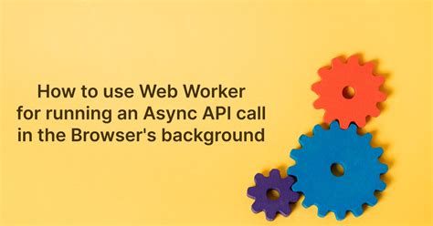 JavaScript Web Worker కోసం చిత్ర ఫలితం