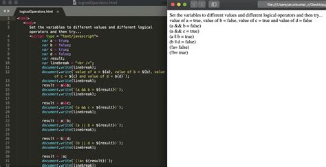 Toradh íomhá ar JavaScript Logical Operators