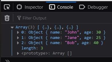 Image result for Adding Objects to an Array JavaScript