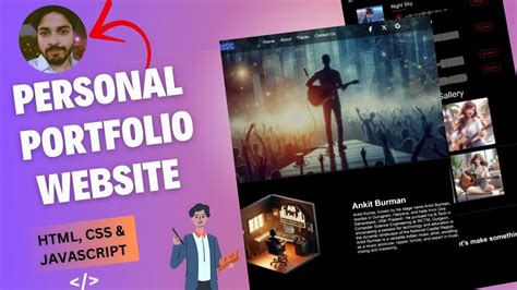 Placement Portfolio Using HTML CSS JavaScript Web に対する画像結果