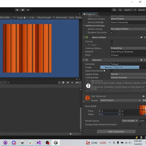 Unity Texture Scrolling に対する画像結果