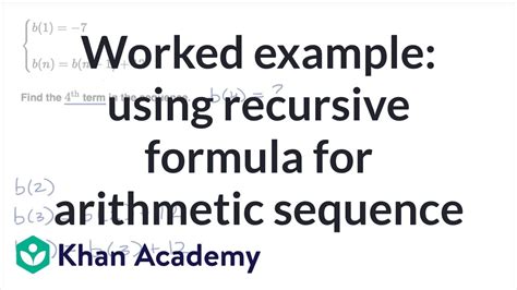 Image result for Example of Recursive Formula