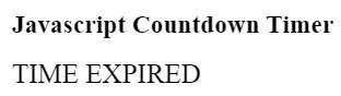 Image result for Create a Countdown Timer in JavaScript