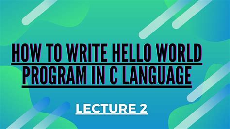 Image result for C Programming Language HelloWorld