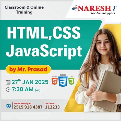 Image result for HTML CSS JavaScript by Naresh