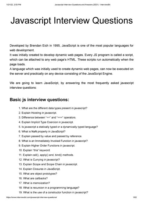 Image result for Top JavaScript Interview Questions 2022