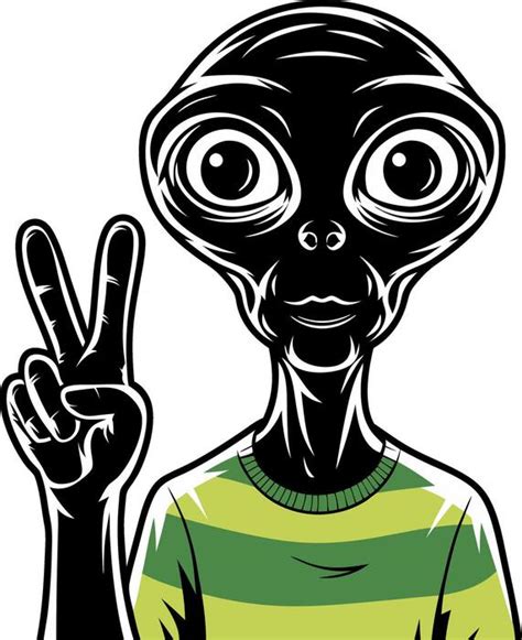 Alien Peace Sign に対する画像結果