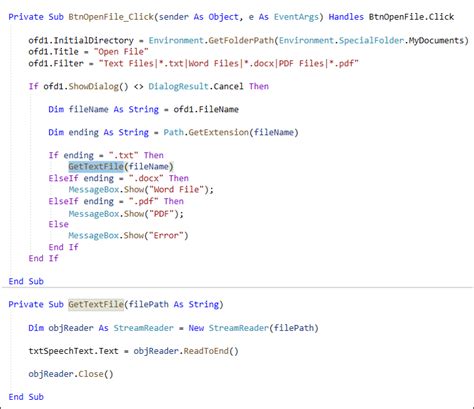 Toradh íomhá ar VB.NET Read Text File
