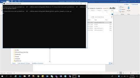 Python Execute Command に対する画像結果