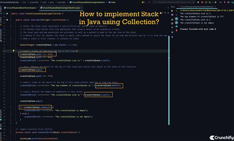 Image result for Java Code Using Stack