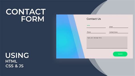 Contact Forms HTML CSS JavaScript に対する画像結果