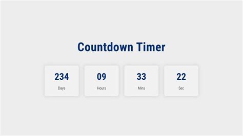 Toradh íomhá ar Basic Timer Using HTML CSS for Beginners