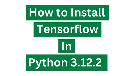 Image result for Install Tensorflow Use Python