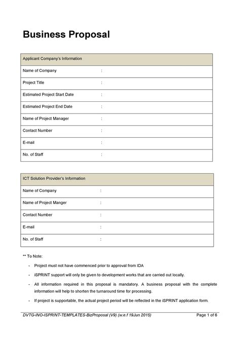 Image result for Proposal Sample Example