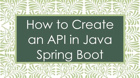 Image result for How to Create API in Java