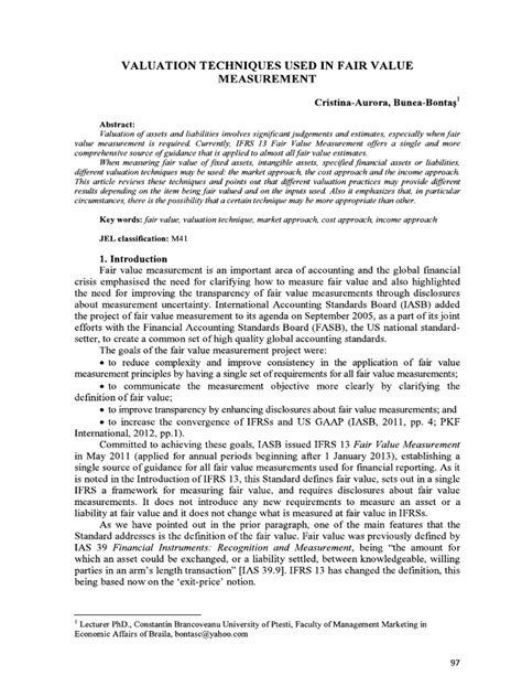 Image result for Fair Value Model