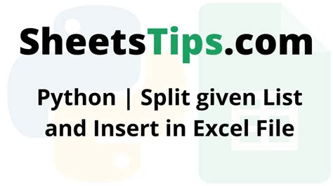 Image result for Split Excel Using Python
