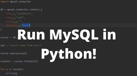 Image result for Using Python with MySQL