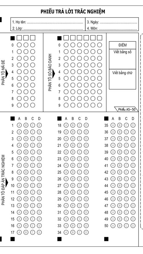Image result for Model of OMR Answer Sheet