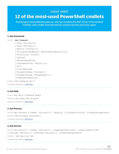 Work with Python Using PowerShell Cheat Sheet に対する画像結果