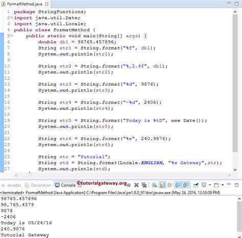 How to Use String Format Java-এর ছবি ফলাফল