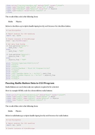 Image result for script python cgi tutorial