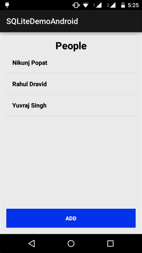 Android Studio Crud Java SQLite List View に対する画像結果