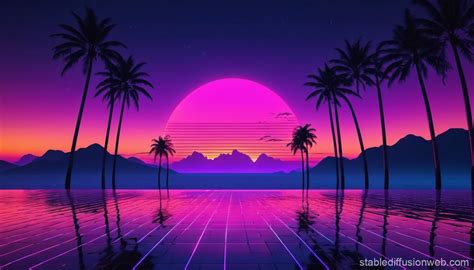 Image result for Synthwave Sunset Animation