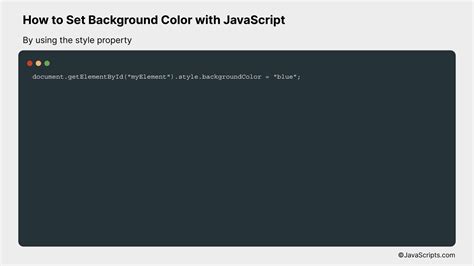 Image result for JavaScript Change Background Color