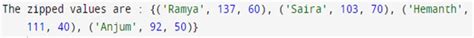 Image result for Python Zip Function Example
