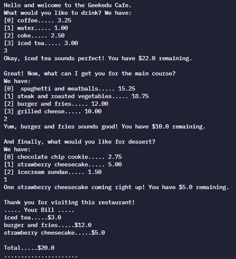 Image result for Restaurant Menu Design Using Python