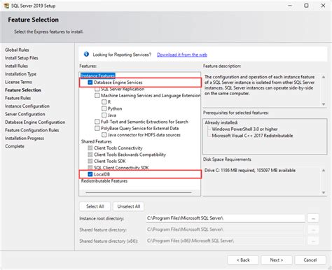 Toradh íomhá ar SQL Server Express Install