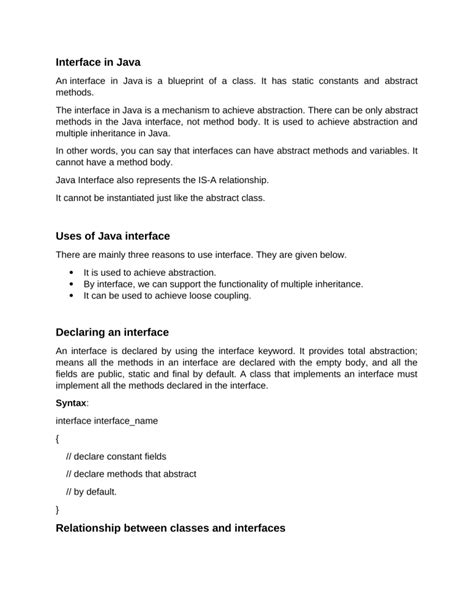 Afbeeldingsresultaten voor Java Interface Explained