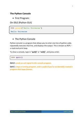 Image result for Basic Python Programming Concepts