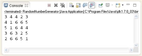 Generate Random Numbers Java に対する画像結果