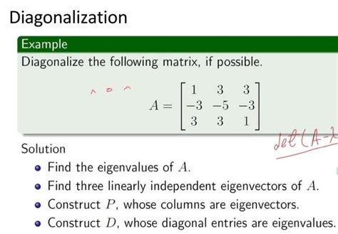 Toradh íomhá ar Diagonalize a Matrix Example