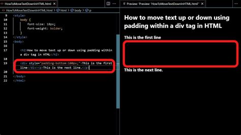 Toradh íomhá ar JavaScript Manually Select and Move Text