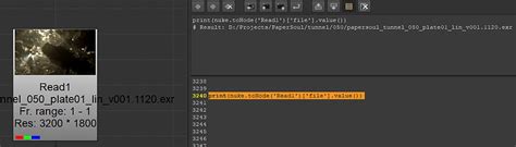 Nuke Python Tutorial に対する画像結果