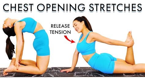Chest Opening Stretches Yoga Workout for for Tension Release | Stress ...