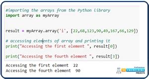 Afbeeldingsresultaten voor Array Code Example Python