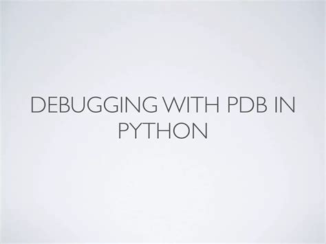 Debugging Python Code に対する画像結果