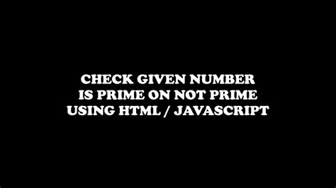 Image result for Check Prime Number Using JavaScript