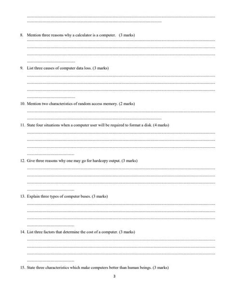 Image result for Form 2 Computer Questions