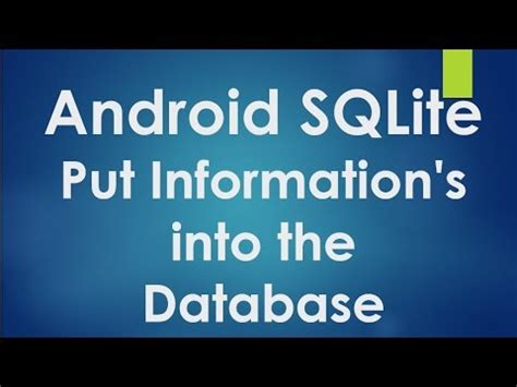 Image result for Android SQLite Database Tutorial