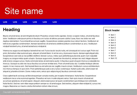Image result for Basic CSS Layout
