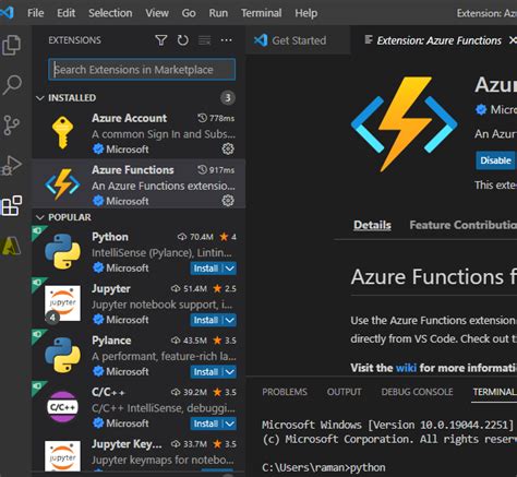 Image result for Create Python Azure Function App