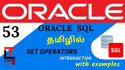 Image result for Oracle SQL Set Example